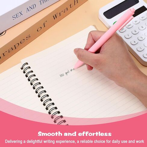 25 جهاز كمبيوتر شخصي من أقلام الحبر الجمالية السائبة لطيف الكرة نقطة القلم الوردي الحبر الأسود 0.5 مم قابل للسحب غرامة نقطة الكتابة أقلام الخادم لخادم عيد الميلاد استحمام الطفل العودة إلى المدرسة حزب لصالح الهدايا الفتيات النساء in Kuwait