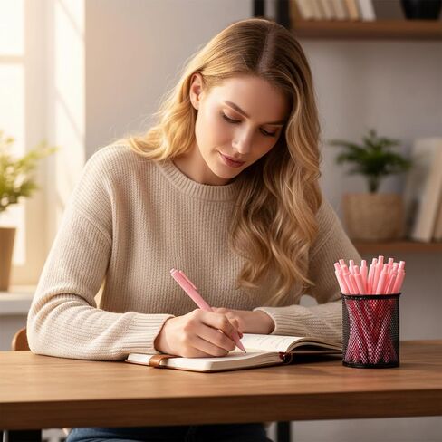 25 جهاز كمبيوتر شخصي من أقلام الحبر الجمالية السائبة لطيف الكرة نقطة القلم الوردي الحبر الأسود 0.5 مم قابل للسحب غرامة نقطة الكتابة أقلام الخادم لخادم عيد الميلاد استحمام الطفل العودة إلى المدرسة حزب لصالح الهدايا الفتيات النساء in Kuwait