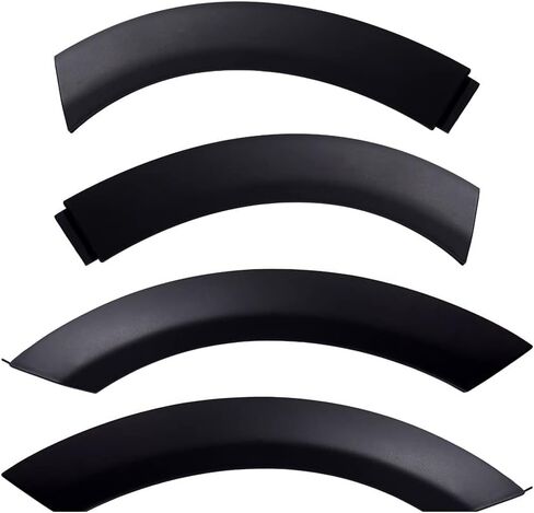 Set 4pcs Left Right Side Front Hood Fender Flares Wheel Arch Trim Cover Mudguard Compatible with Mini Cooper 2002-2006 R50 R53 S 2005-2008 R52 S Convertible (Black) in Saudi Arabia