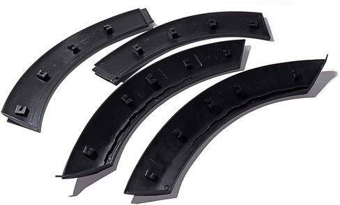Set 4pcs Left Right Side Front Hood Fender Flares Wheel Arch Trim Cover Mudguard Compatible with Mini Cooper 2002-2006 R50 R53 S 2005-2008 R52 S Convertible (Black) in Saudi Arabia