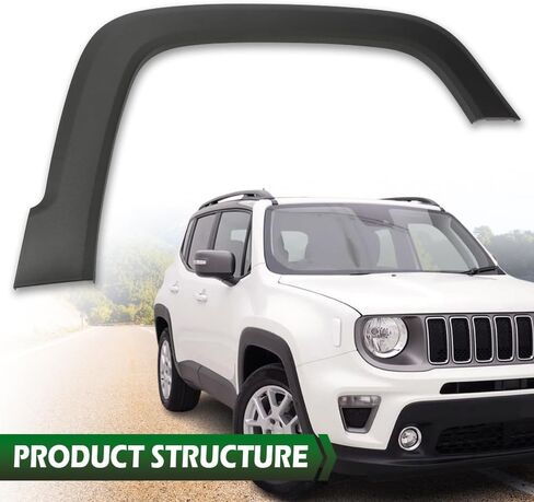 LQI Fender Flares متوافقة مع Jeep Renegade 2015-2021 الجبهة اليمنى عجلة الحاجز فتح صب Guardabarros، نمط المصنع، 5XB67LXHAA، CH1790104 in Saudi Arabia