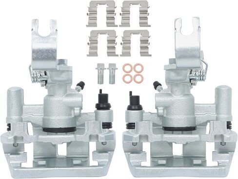 2Pcs Disc Brake Caliper with Bracket Replacement for Mazda Protege 2001-2002 2003 Replacement for Protege5 2002-2003 Rear Driver and Passenger Side 19B2743 19B2742 in Saudi Arabia