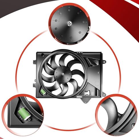 Partsflow Engine Cooling Fan Assembly for 2012 2013 2014 2015 2016 2017 2018 Chevrolet Sonic 621-071 in Saudi Arabia