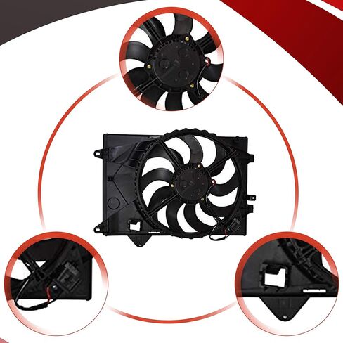 Partsflow Engine Cooling Fan Assembly for 2012 2013 2014 2015 2016 2017 2018 Chevrolet Sonic 621-071 in Saudi Arabia