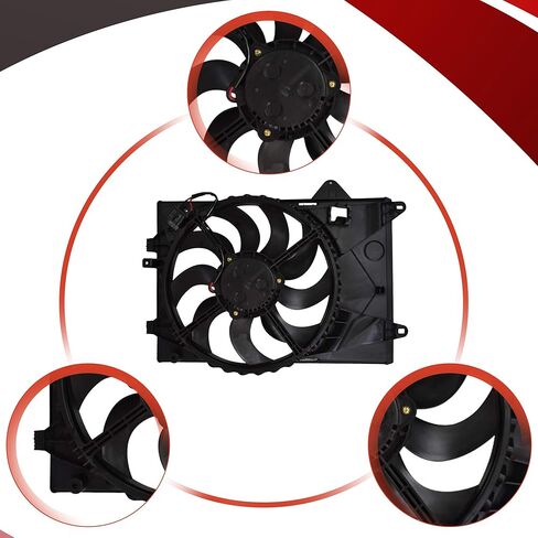 Partsflow Engine Cooling Fan Assembly for 2012 2013 2014 2015 2016 2017 2018 Chevrolet Sonic 621-071 in Saudi Arabia