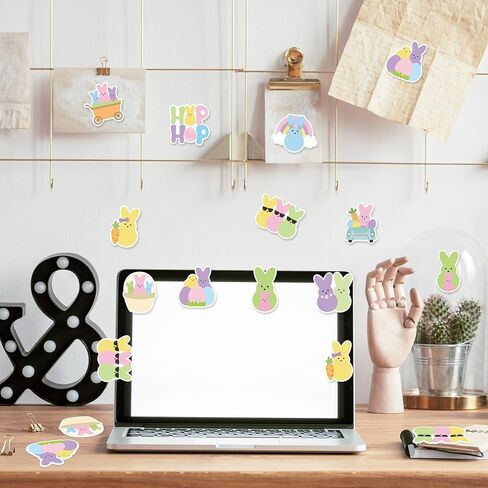 CJiangpo 30Pcs Easter Bunny Sticky Notes - 600 Sheets Assorted Cute Rabbit Designs Notepad, Colorful Spring Memo Pads for Kids Bulk Stationery for Classroom Rewards Easter Party Favors Basket Stuffers in Saudi Arabia
