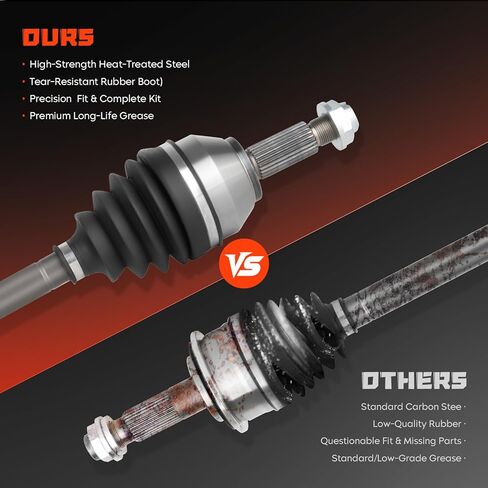 Front left CV Axle Shaft Assembly (Automatic Trans) Fits for Ford Focus 2.0L 2000-2011 Focus 2.3L 2003 2004, Front Left Driver Side CV Axle Shaft Assembly, Replace for 66-2143 in Saudi Arabia