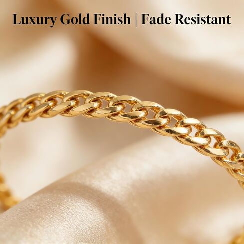 6 Pcs Gold Layering Bracelets Set For Women Dainty Thin Bangles Minimalist Chain Jewelry Everyday Accessories (Pack of 1) in Saudi Arabia