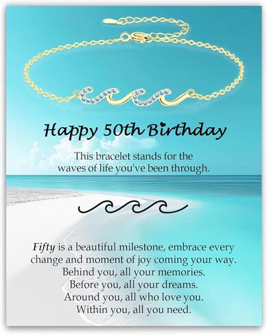 هدايا سوار موجة للنساء، سوار موجات الذهب الفضي من الحياة هدية عيد الميلاد لصديق ابنة أمي حفيدة ابنة أخت Bestie BFF Sister in Kuwait