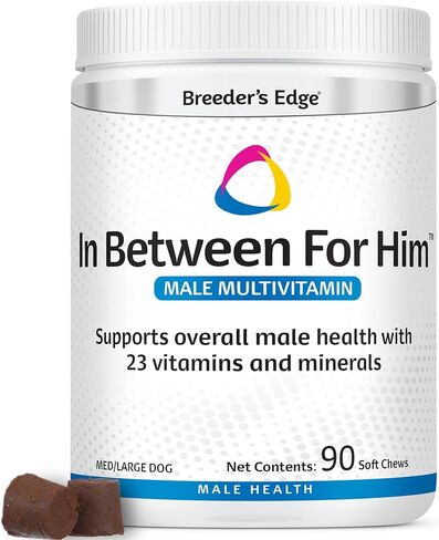 Breeder's Edge in Between for Him, Male Multivitamin for Med/Lg Dog- 90 ct in Kuwait