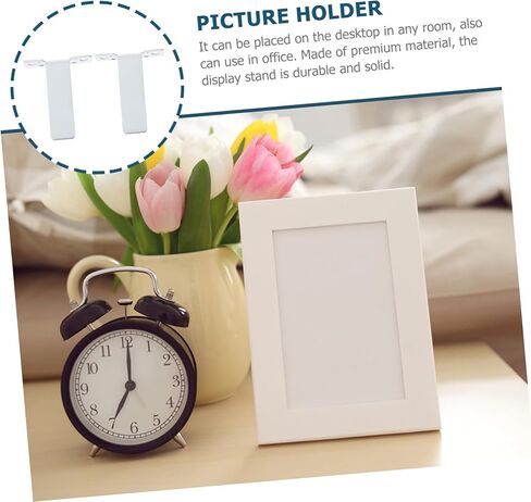 PRETYZOOM Home Photo Frame Brackets 10pcs Metal Supports for Display Easy to Use in Saudi Arabia