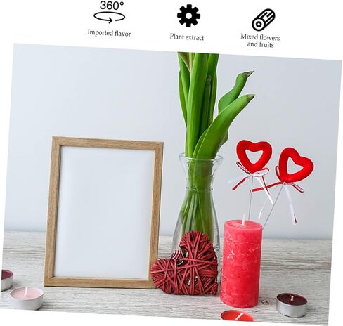 Alipis 360 درجة إطار الصورة الدورية حامل البلاستيك بين قوسين بدوره الجدول لعرض إطار الصورة الأجهزة سطح المكتب المنظم نمط عشوائي in Kuwait