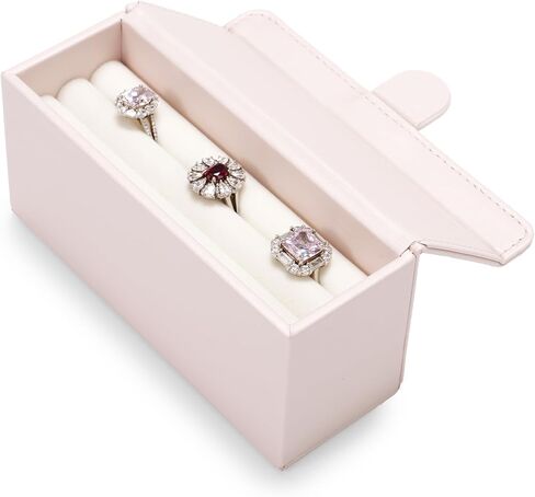 Oirlv Ring Box for Wedding Engagement Ring Box for Couples Wedding Ceremony Rings Holder(Beige) in Saudi Arabia