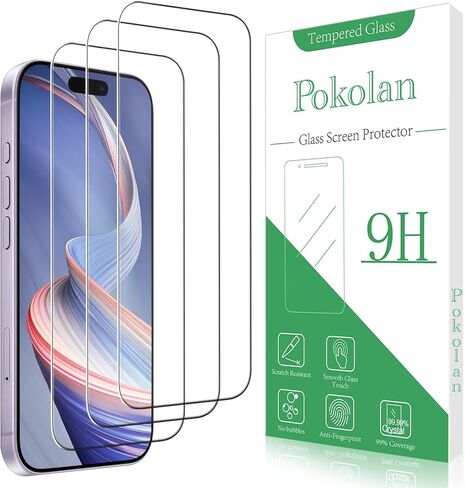 Pokolan [3-Pack] واقي شاشة للخصوصية لهاتف iPhone SE 2022/2020 (الجيل الثالث/الثاني)، صلابة 9H، طبقة زجاجية مقواة مضادة للتجسس، مضادة للخدش، خالية من الفقاعات، صديقة للحافظة in Kuwait