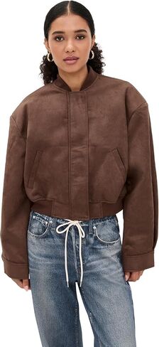 Lioness Women's Legacy Faux Suede Bomber Jacket in Saudi Arabia