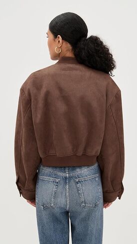 Lioness Women's Legacy Faux Suede Bomber Jacket in Saudi Arabia