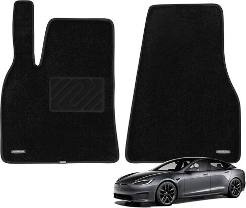 WENNEBIRD Superior Carpet Floor Mats for 2021-2026 Tesla Model S, 0.6-Inch Ultra-Thick, Noise-Reducing, All-Weather Waterproof Anti-Slip – 3-Pc Set in Saudi Arabia