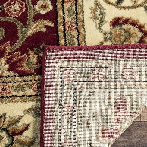 سجادة SAFAVIEH Lyndhurst Collection - 2'3" x 18'، أحمر وعاجي، تصميم شرقي تقليدي، لا يتساقط ويسهل العناية به، مثالي للمناطق ذات حركة المرور العالية في غرفة المعيشة وغرفة النوم (LNH212F) in Saudi Arabia