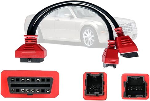 12+8 Security Gateway Bypass Cable, OBD2 Adapter fit for FCA Vehicles Compatible with Chrysler, Dodge, Jeep, Ram 2018+ Models, Works with Autel Scanners & Diagnostic Apps in Saudi Arabia