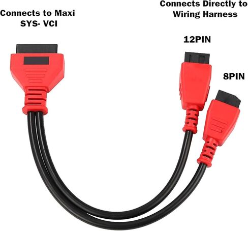 12+8 Security Gateway Bypass Cable, OBD2 Adapter fit for FCA Vehicles Compatible with Chrysler, Dodge, Jeep, Ram 2018+ Models, Works with Autel Scanners & Diagnostic Apps in Saudi Arabia
