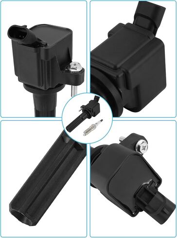 Set of 6 UF497 Ignition Coil Pack & Iridium Spark Plug (4.2L Only) For Chevrolet Trailblazer Saab 9-7x 2006-2009 & Buick Rainier Isuzu Ascender 2006-2007,Replace # C741 GN10454 12596547 in Saudi Arabia