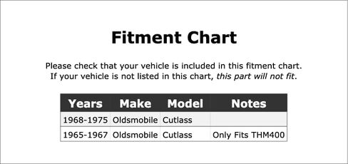 حزام ناقل حركة أوتوماتيكي خلفي أو عكسي متوافق مع Oldsmobile Cutlass 1975 1974 1973 1972 1971 1970 1969 1968 1967 1966 1965 P-3520960 in Kuwait