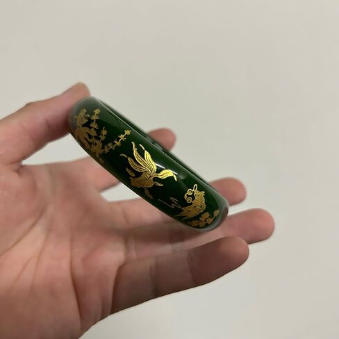 Jade Bangle for Women, Feng Shui Bangle, Good Luck Jade Bracelet, Chinese Wealth Bracelet, Wide Jade Bracelet in Saudi Arabia