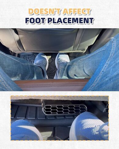 منحرف تنفيس تحت المقعد مناسب لـ Ford Bronco 4-Door 2021-2025 عاكس تنفيس التيار المتردد الخلفي ملحقات Bronco مناسب لتصنيع المعدات الأصلية أو الحصير الأرضية العادية قطعتين in Kuwait