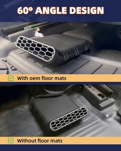 منحرف تنفيس تحت المقعد مناسب لـ Ford Bronco 4-Door 2021-2025 عاكس تنفيس التيار المتردد الخلفي ملحقات Bronco مناسب لتصنيع المعدات الأصلية أو الحصير الأرضية العادية قطعتين in Kuwait