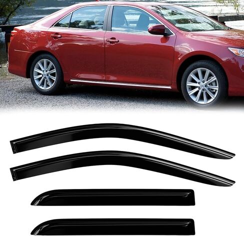 Window Rain Guards Compatible 2012-2013 Toyota Camry 4PC Window Visors Vent Shade Deflector in Saudi Arabia