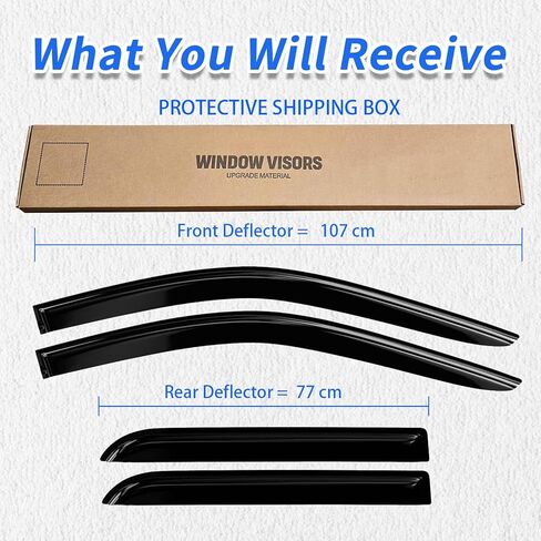Window Rain Guards Compatible 2012-2013 Toyota Camry 4PC Window Visors Vent Shade Deflector in Saudi Arabia