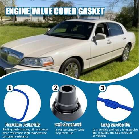 2 قطعة VS50377R غطاء صمام المحرك طوقا صالح لل لينكولن تاون 4.6L 1991-2002 لفورد F-150 4.6L 1997-2001 لفورد كراون فيكتوريا 4.6L 1992-2002 in Kuwait