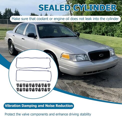 2 قطعة VS50377R غطاء صمام المحرك طوقا صالح لل لينكولن تاون 4.6L 1991-2002 لفورد F-150 4.6L 1997-2001 لفورد كراون فيكتوريا 4.6L 1992-2002 in Kuwait