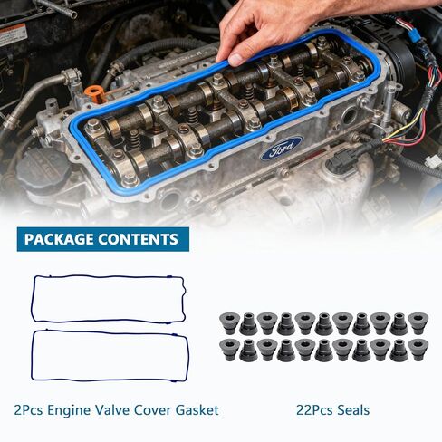 2 قطعة VS50377R غطاء صمام المحرك طوقا صالح لل لينكولن تاون 4.6L 1991-2002 لفورد F-150 4.6L 1997-2001 لفورد كراون فيكتوريا 4.6L 1992-2002 in Kuwait