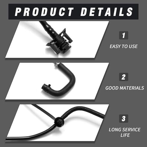 DG9Z-8063-D Radiator Coolant Recovery Tank Overflow Hose, Replacement for Ford Fusion 2.5L 2013 2014 2015 2016 2017 2018 2019 2020 in Kuwait