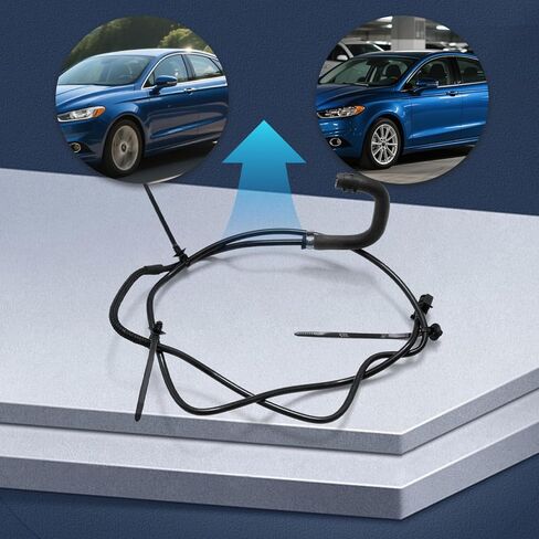 DG9Z-8063-D Radiator Coolant Recovery Tank Overflow Hose, Replacement for Ford Fusion 2.5L 2013 2014 2015 2016 2017 2018 2019 2020 in Kuwait