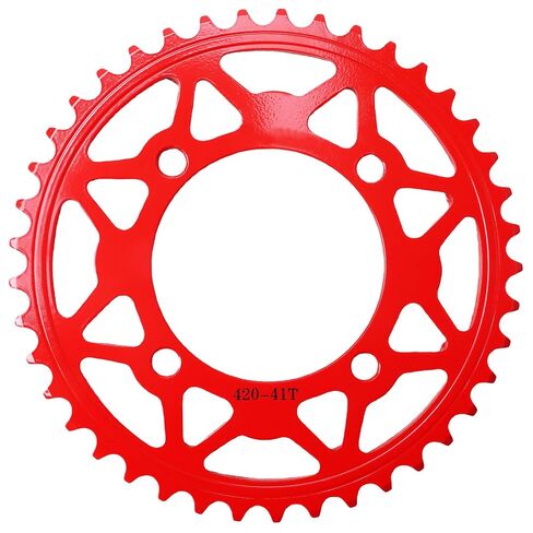 420 41T Steel Rear Chain Sprocket 76mm for 50cc-160cc Apollo RZF SSR CRF50 CRF70 XR50 TaoTao Thumpstar Coolster Roketa Piranha SDG Kayo Pit Dirt Bike Motorcycle (Gold) in Kuwait