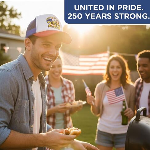 AICase 250 Anniversary USA Hat, for 250th Year America Merchandise United States 1776-2026 250 th Cap Birthday American Independence Day Merch 4th of July Outfits for Women Men Patriots Gifts in Saudi Arabia