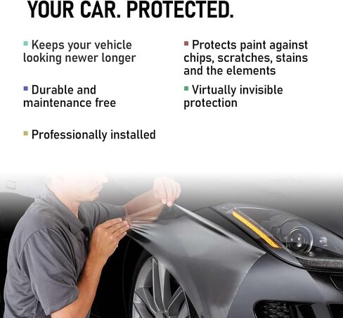 4"x8" (10cmx20cm) Sample PPF Paint Protection Film UV Clear to Smoke Black Headlight Taillight Fog Tint Photochromic Color Shift Changing Hydrophobic Clear Bra in Saudi Arabia