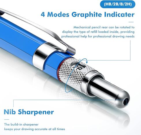 2 Pcs Welders Pencil with 12 Pcs Round Refills Mechanical Pencils Metal Welding Marker for Tube Pipe Fitter Welder Steel Construction Woodworking in Saudi Arabia