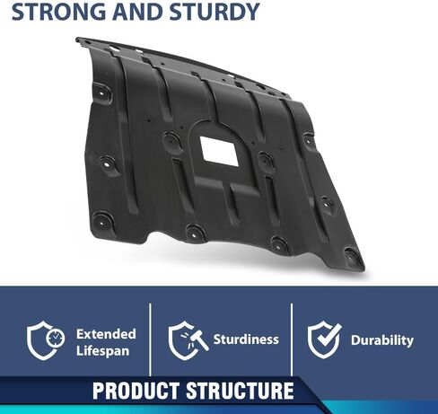PIT66 Front Engine Splash Shield Compatible with BMW X5 X7 2019-2024 / X6 2020-2024 51487468803, 51757424879, BM1228191 Black in Saudi Arabia