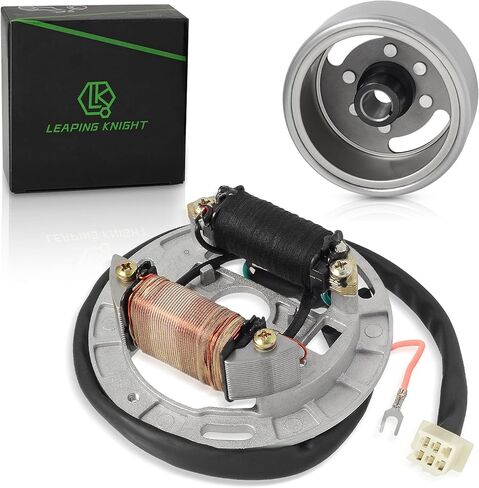Ignition Magneto Stator Coil with Flywheel Rotor Kit with Plate for Suzuki 2 Stroke 100cc AX100 Copper Powersports Stators Direct Replacement of 2 in Saudi Arabia