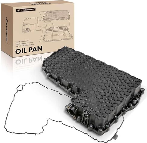 A-Premium Transmission Oil Pan with Drain Plug Compatible with Audi A4 (Quattra) 2017-2019, A5 Quattro 2018-2019, A5 Sportback 2018-2019, A6 (Quattro) 2016-2018, Q5 2018-2019, 2.0L in Saudi Arabia