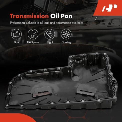A-Premium Transmission Oil Pan with Drain Plug Compatible with Audi A4 (Quattra) 2017-2019, A5 Quattro 2018-2019, A5 Sportback 2018-2019, A6 (Quattro) 2016-2018, Q5 2018-2019, 2.0L in Saudi Arabia