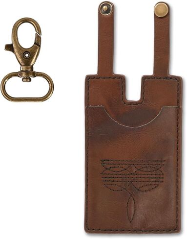 Western Boot Wallet, Leather Cowboy Billfolds Handcrafted Western Tall Boot Wallet Buckle with Strap Small Minimalist Credit Card Holder Stylish Vintage Accessory for Women in Saudi Arabia