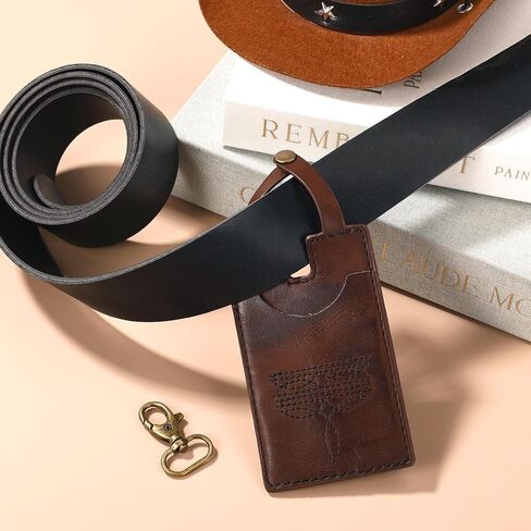 Western Boot Wallet, Leather Cowboy Billfolds Handcrafted Western Tall Boot Wallet Buckle with Strap Small Minimalist Credit Card Holder Stylish Vintage Accessory for Women in Saudi Arabia