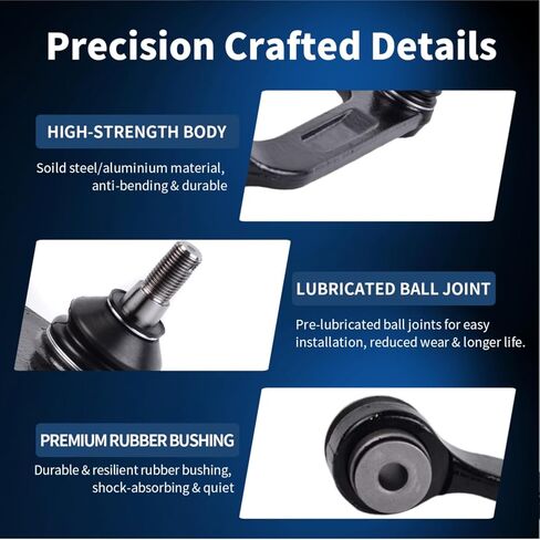 Front Upper Control Arm with Ball Joint Fit for Dodge Ram 1500 2006 2WD 8-Lug, Ram 2500/3500 2000-2006 2WD Only - 2 PCS Suspension Kit K7462 in Saudi Arabia