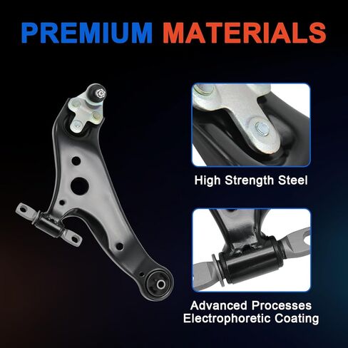 طقم التعليق الأمامي، ذراع التحكم بمفاصل الكرة، قضيب ربط مثبت، قضيب ربط متوافق مع 2010-2015 لكزس RX350 RX450h، 2008-2019 تويوتا هايلاندر، 2009-2015 فينزا in Kuwait