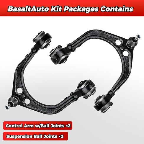 2Pcs K620177 K620178 [RWD Only] Front Upper Control Arm and Ball Joint Assembly Compatible for 2005-2019 Chrysler 300, 2006-2019 Dodge Charger, 2005-2008 Magnum, 2008-2018 Challenger in Kuwait