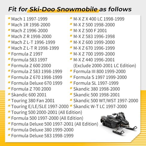 مجموعة أسطوانة M MATI الرئيسية لـ Ski-Doo Touring 500 Formula III 600 700 800 Mach Z 1 M-X Z 600 500 Grand Touring 500 Sum-mit 700 1996-2001 415130002 415099500 in Saudi Arabia